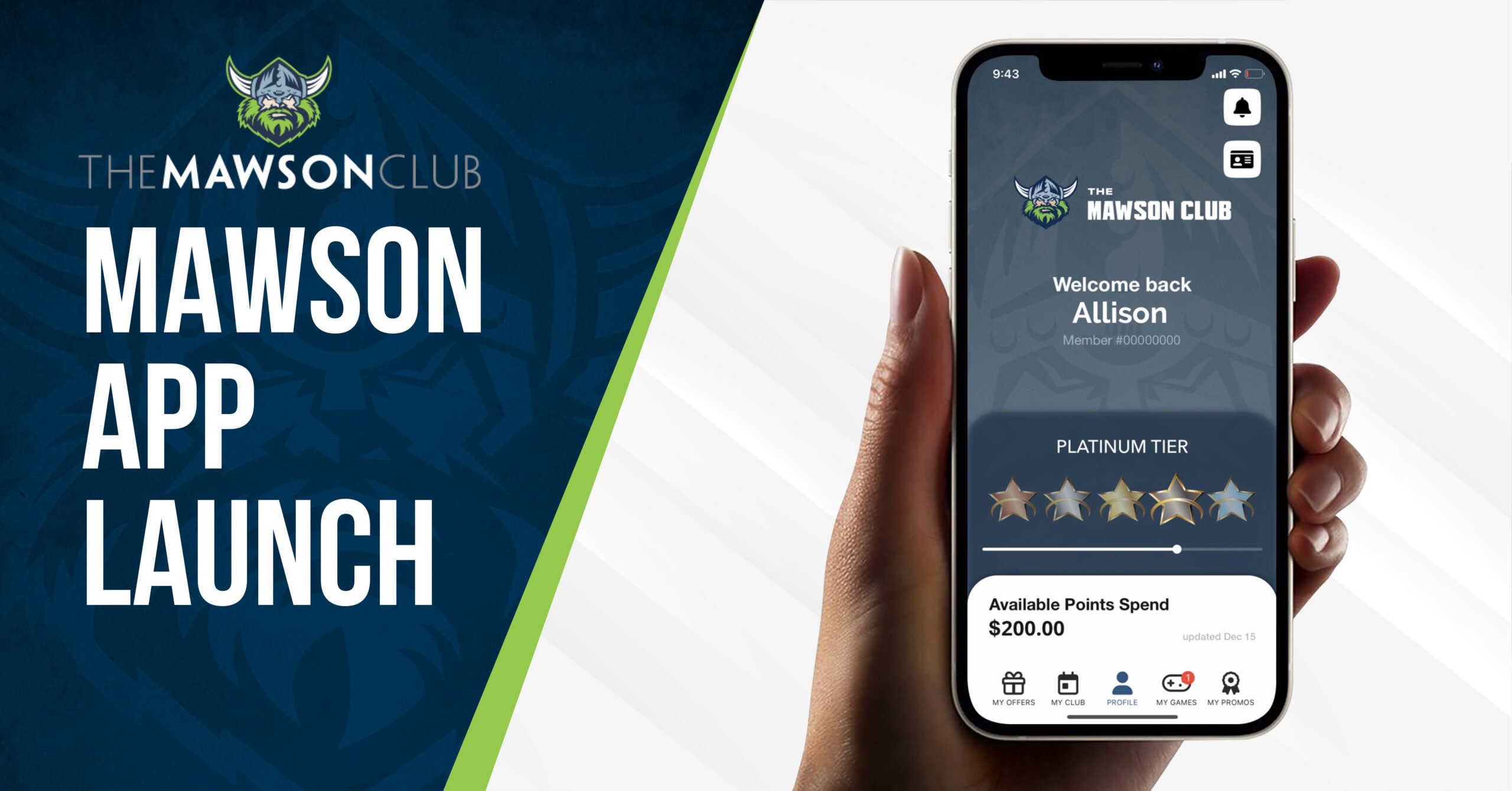 Mawson Club App Launch